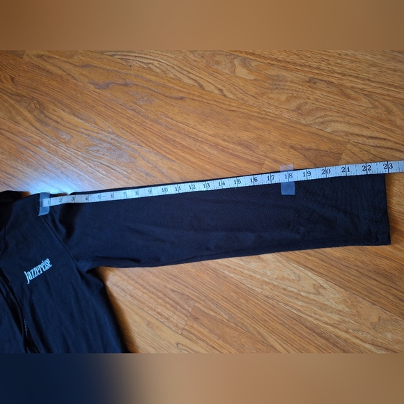 Retro Jazzercise Mesh Black Jacket Size Small - Picture 5 of 6